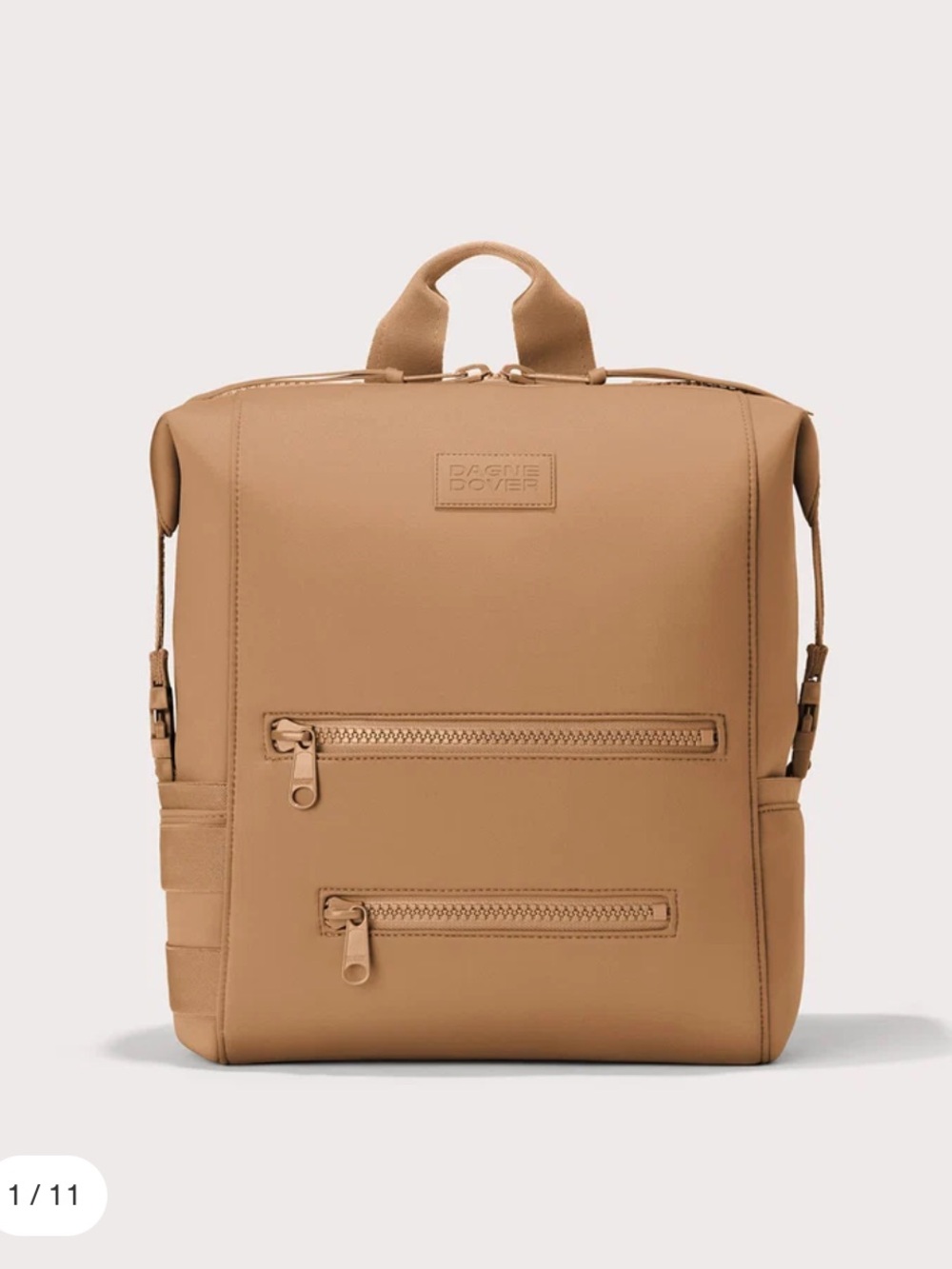 DAGNE DOVER INDI NEOPRENE DIAPER BACKPACK IN CAMEL
